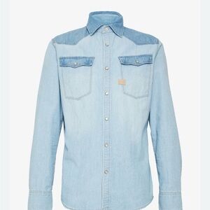 G-Star Light Blue Casual Denim Shirt